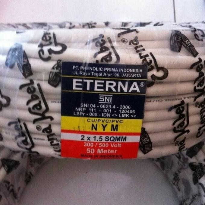 #@#@#@#@] Kabel Listrik Eterna NYM 2x1.5 Roll