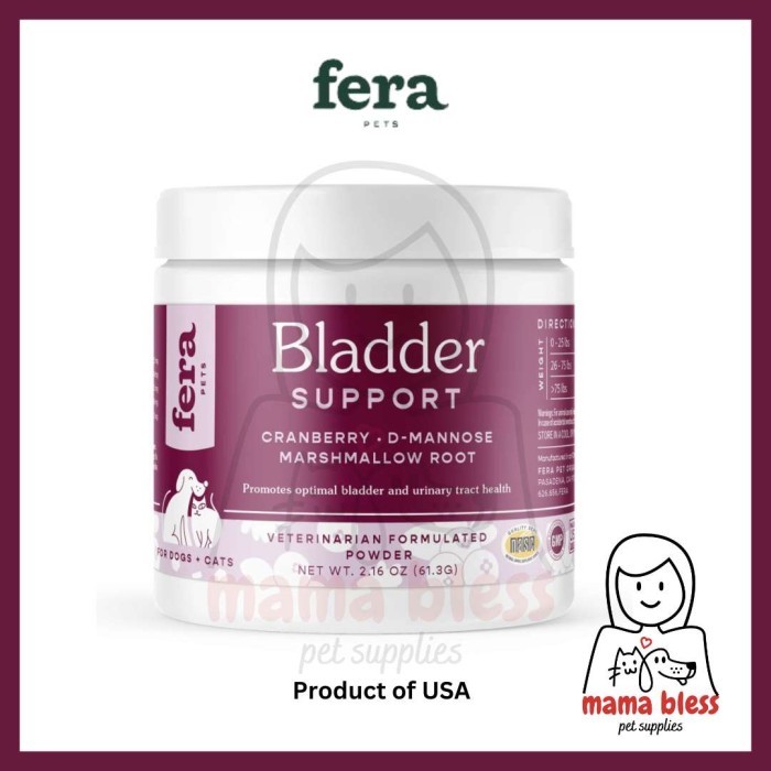 Terbaru FERA Bladder Support for Dogs and Cats Suplemen Kandung Kemih Ginjal