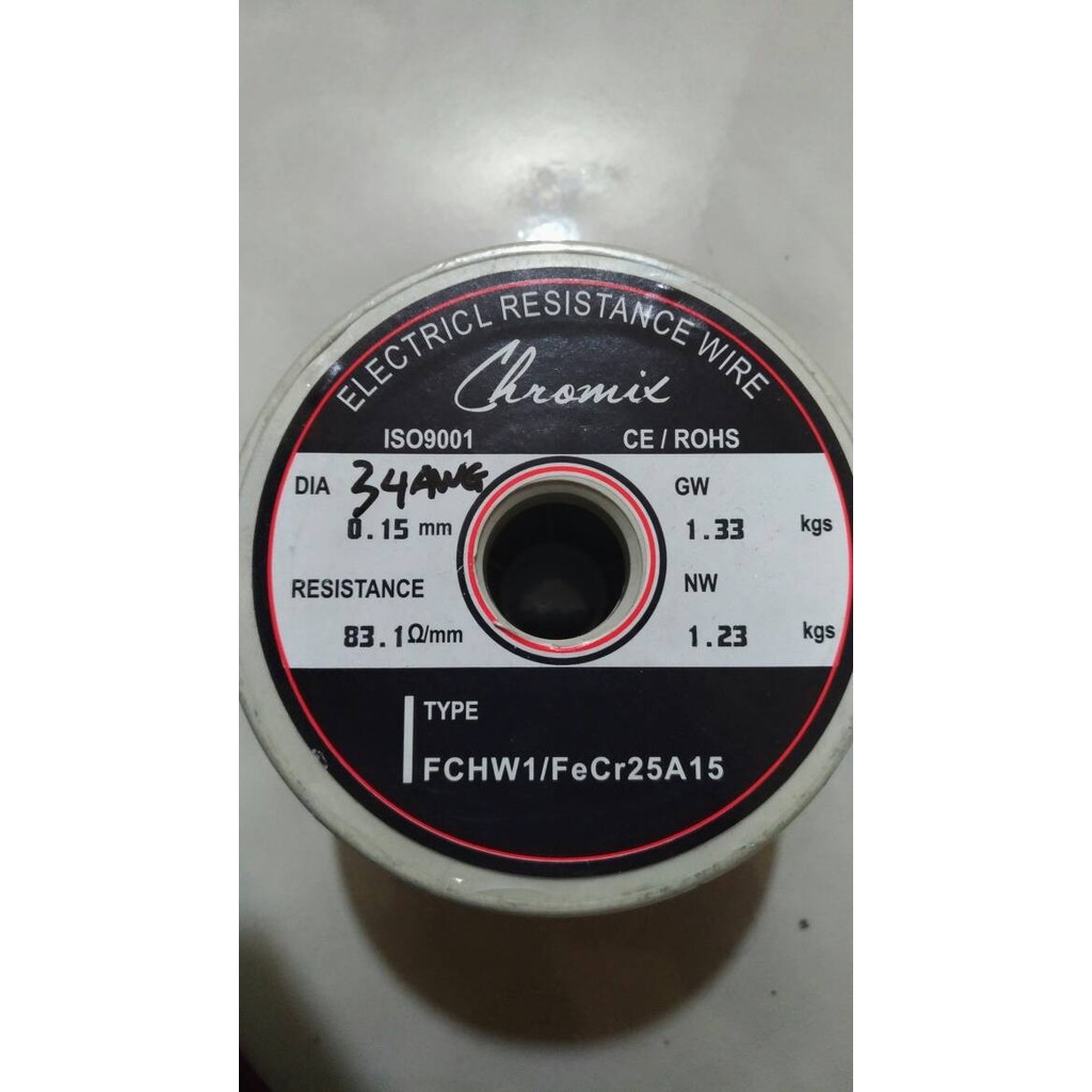 Terlaris Kawat Kantal/Khantal A1 Chromix 30,32,34AWG HQ Vaporizer SALE
