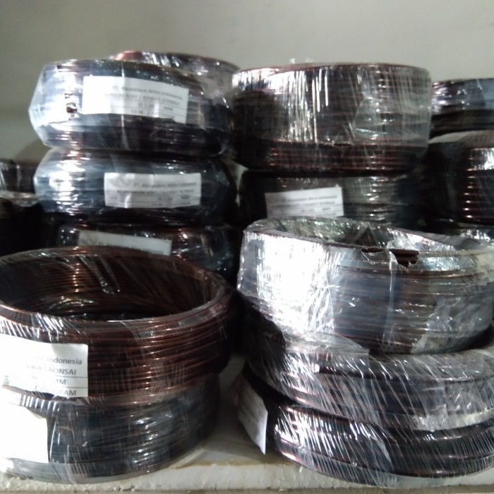 Terlaris Kawat bonsai maroon ukuran 1~ 6 mm 500 gram kawat bonsai aluminium SALE