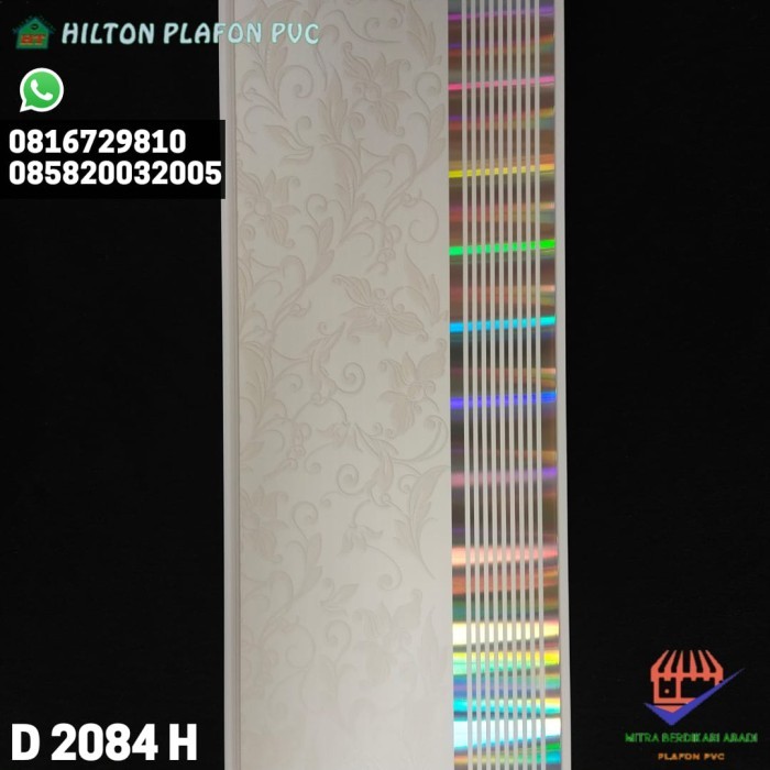 Plafon Pvc Putih Motif Bunga Daisy D 2084 H