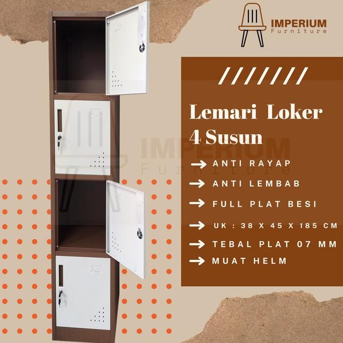 

TERMURAH - Loker Besi / Lemari Loker Besi / Loker 4 Pintu / Loker Besi 4 Pintu