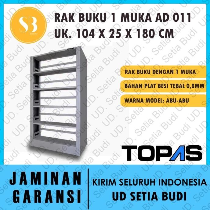 

Rak Buku Besi 1 Muka TOPAS AD 011