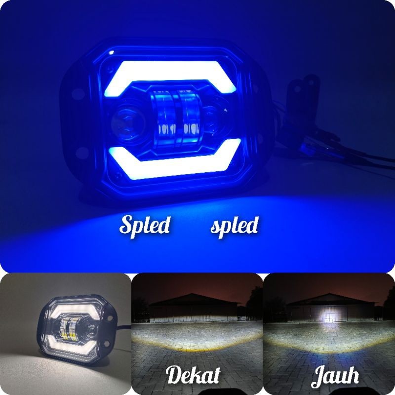 Lampu tembak utama led daymaker reflektor klx ktm crf 150 wr 155 ktm 4 led