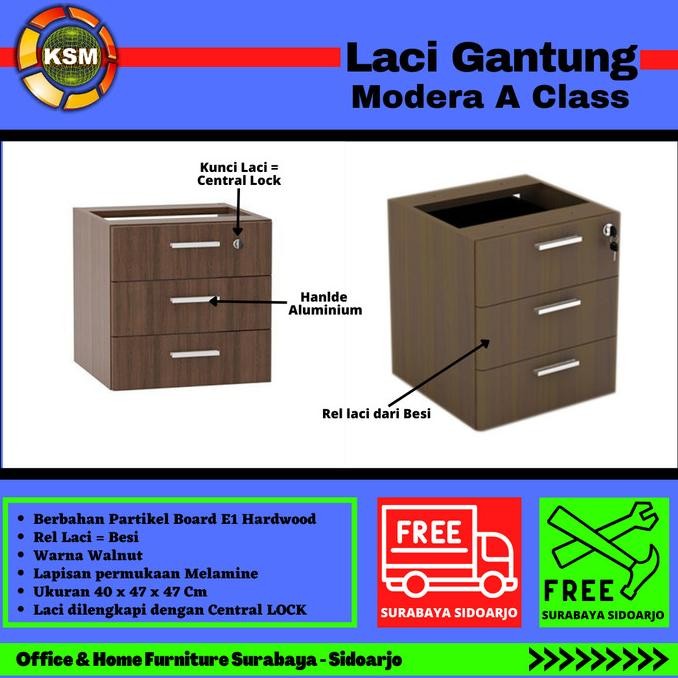 

Laci Gantung Susun 3 Modera A Class untuk Meja Staff Kantor