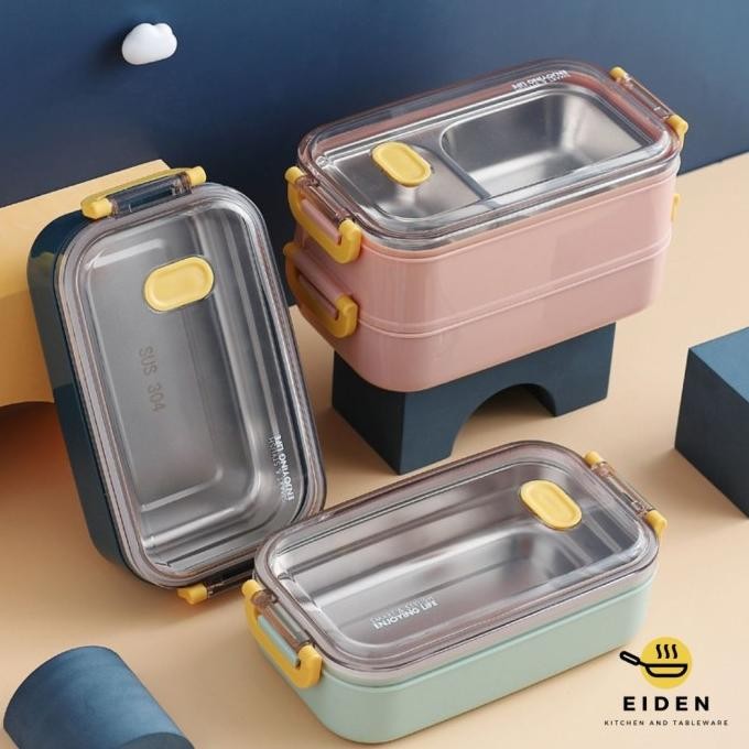 Promo Lunch Box Tingkat/ Lunch Box Stainless 2 Layer/ Lunch Box Stainless