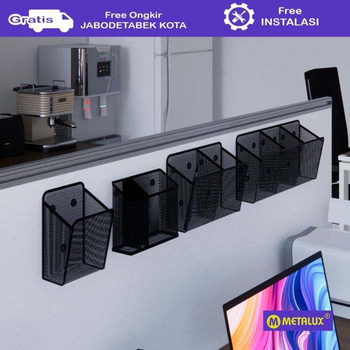 

Metalux Gion - Tempat Alat Tulis Magnetik Magnetic Office Desk Organizer Magnetic Pen Holder