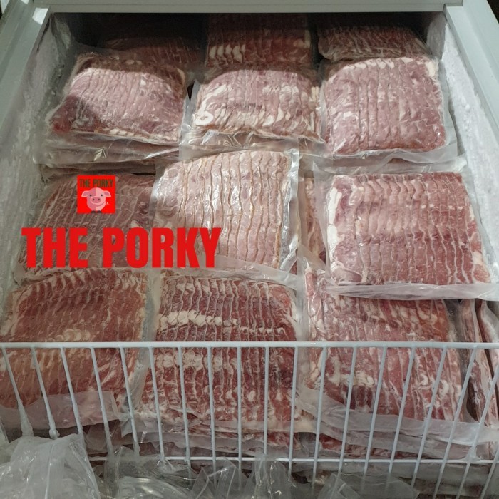 

PORK STREAKY BACON BALI NL @1KG