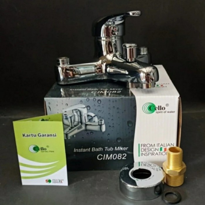 kran air panas dingin Cello CIM 082 tanpa bobok tembok/kran mixer