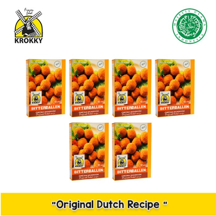 

KROKKY CHICKEN MUSHROOM BITTERBALLEN PACK OF 6