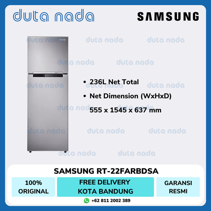 SAMSUNG KULKAS 2 PINTU RT22FARBDSA