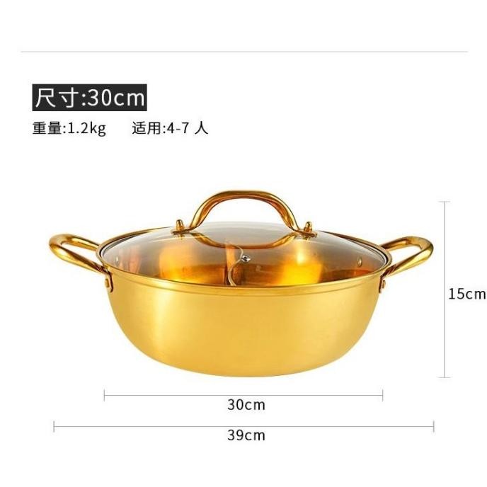 Panci Hotpot / Panci Stainless Steamboat Food Merdekacici