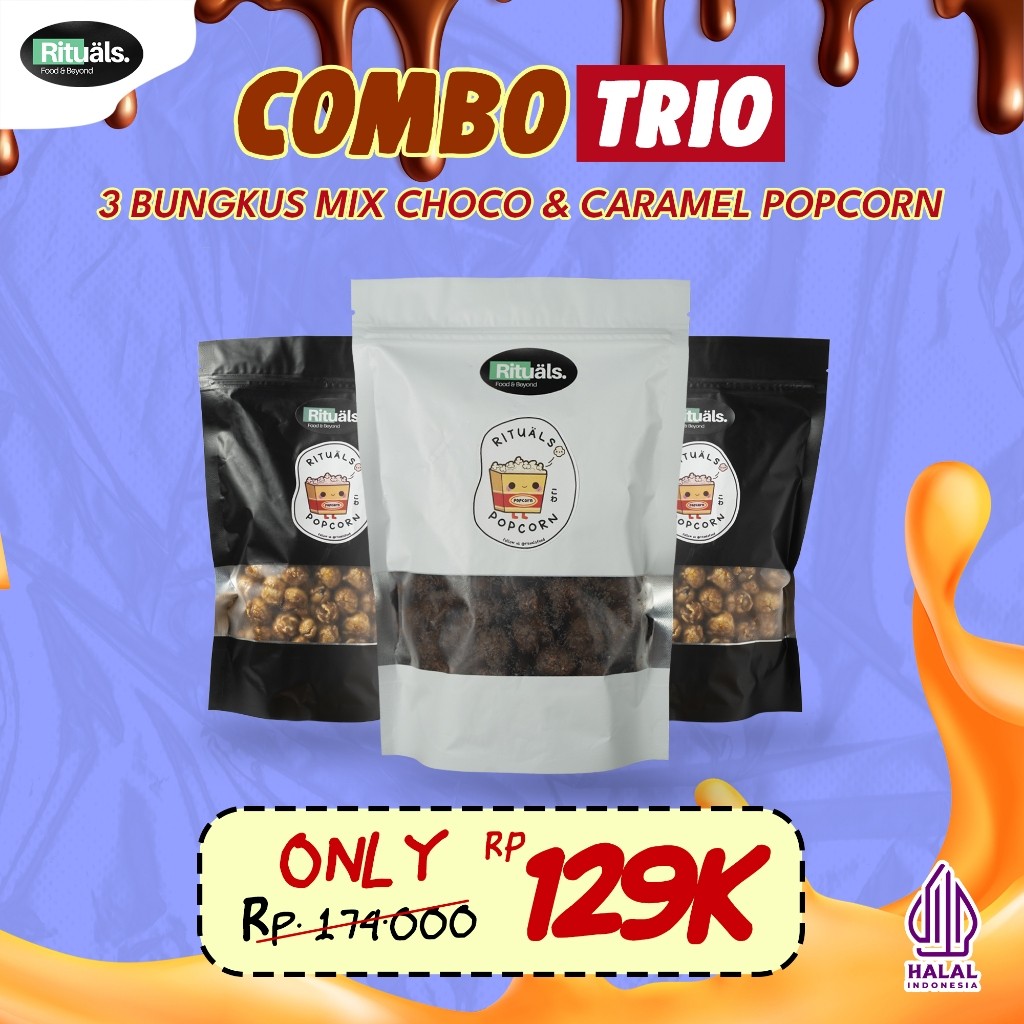 

[Combo Trio Mix] 2 CARAMEL dan 1 Coklat Large