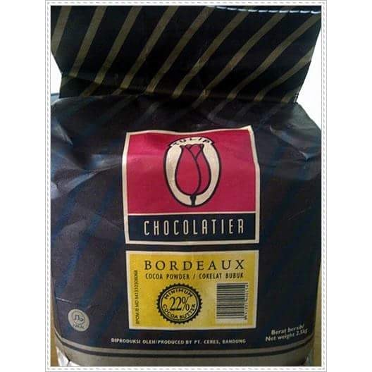 

Tulip Bordeaux cocoa powder 2,5kg cacao 2.5kg bag Coklat Bubuk