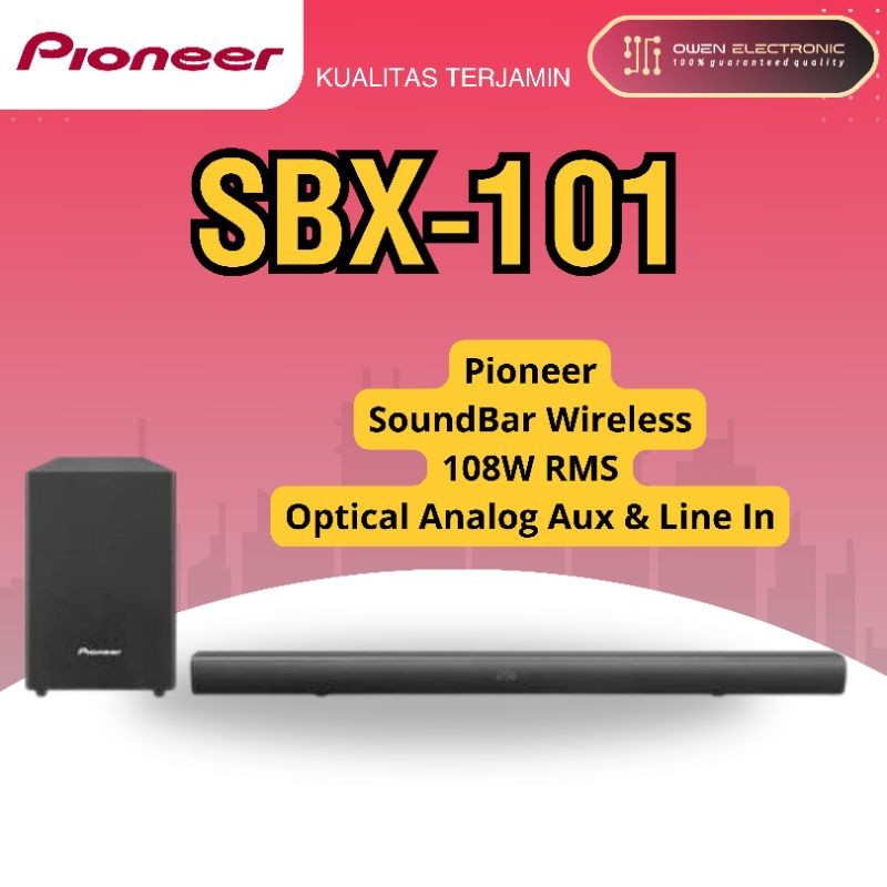 PIONEER SOUNDBAR SBX 101 / SBX101 / SBX-101 wireless bluetooth