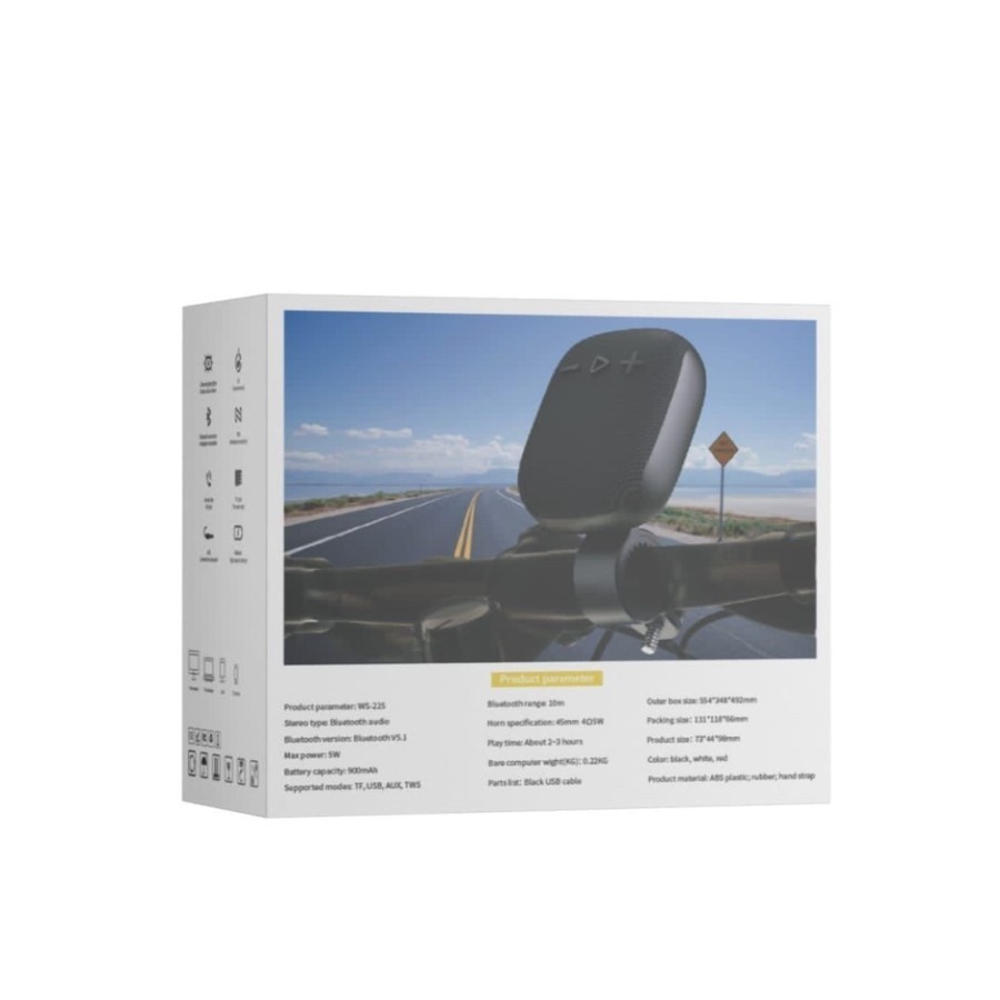 JG SHOP DEEP BASS SPEAKER STANG SEPEDA / MOTOR WIRELESS AUDIO SPEAKER