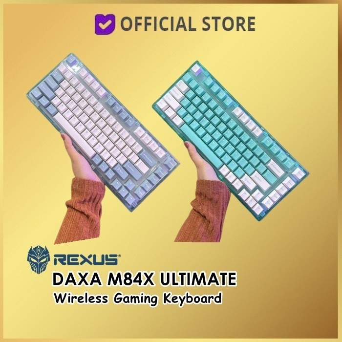 Rexus Daxa M84X Ultimate Wireless Rgb Keyard M84 X M 84