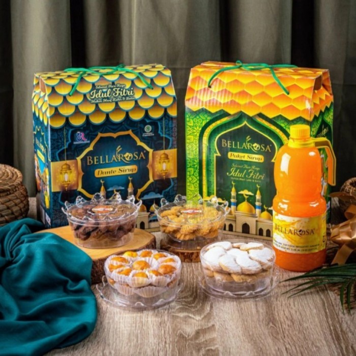 

BELLAROSA PAKET SIRUP 4 TOPLES KUE KERING - KUE LEBARAN