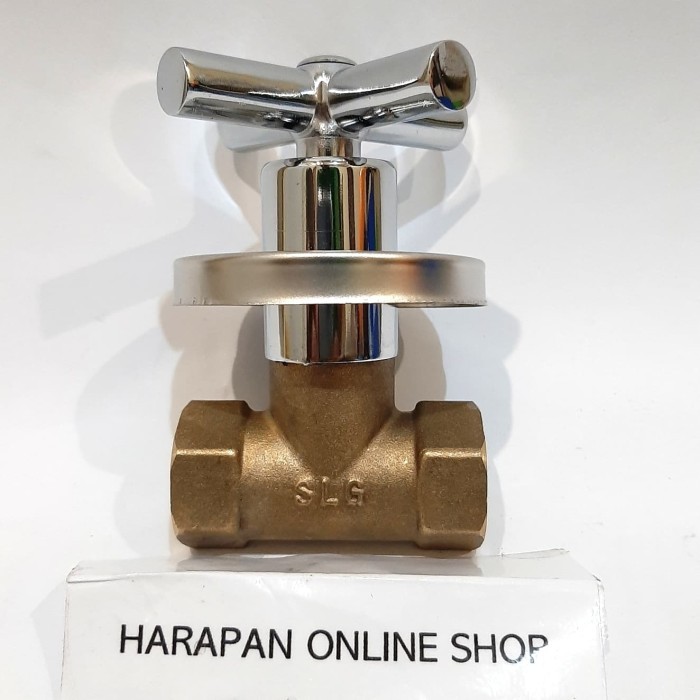 Stop Kran Tanam Kuningan 1/2" Soligen / Shower Tanam / Stop Keran