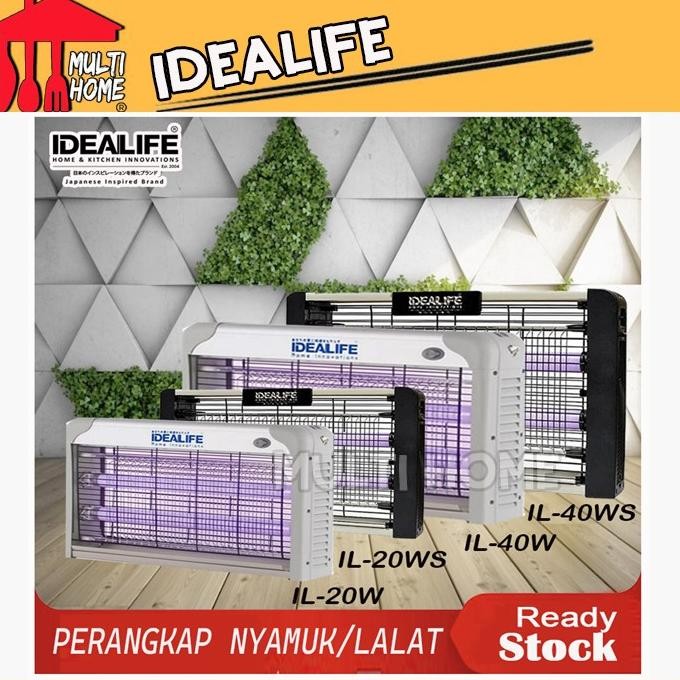Perangkap Nyamuk dan Lalat Idealife IL20W / IL20WS / IL40WS