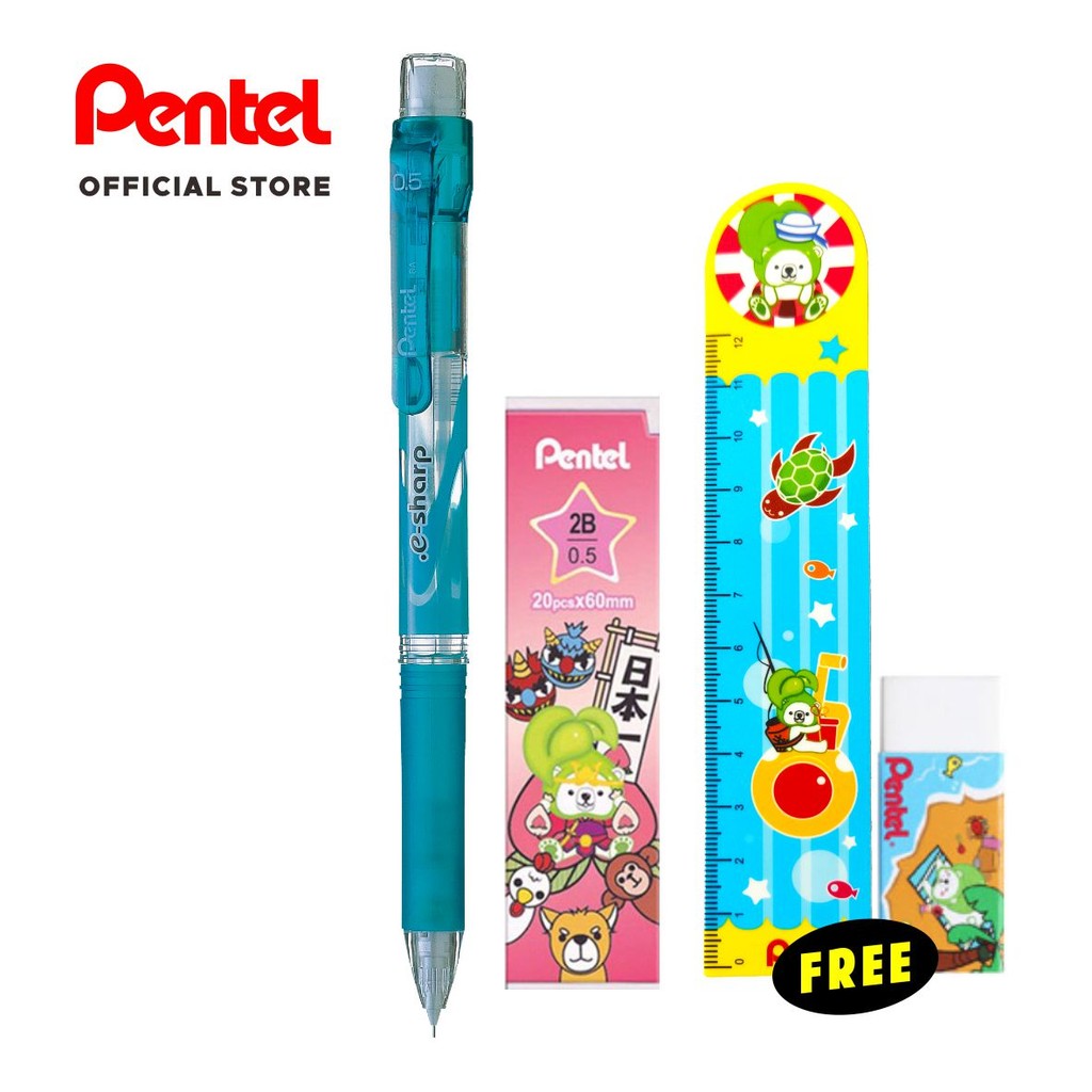 

SET Pensil Mekanik + Refill Lead Free Eraser dan Penggaris | AZ125R+C235P-2B+FREE ERASER+FREE PENGGARIS
