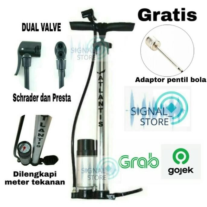 Pompa ban motor dan sepeda (Atlantis) High Quality