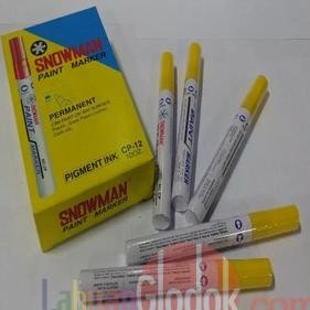 

Spidol Permanent Paint Marker Snowman Kuning Isi 12 Pcs BS76