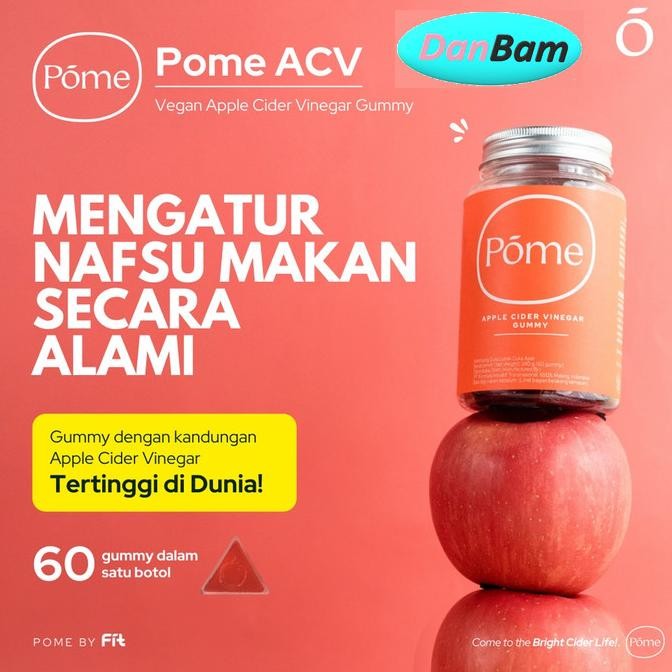 

Pome ACV Gummy Cuka Apel Apple Cider Vinegar Suplemen Diet Vegan Detox