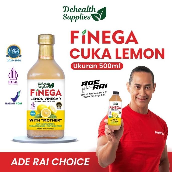 

FINEGA CUKA LEMON 500ml Kemasan Kaca