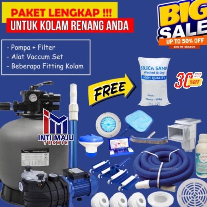 Mesin Pompa Air Kolam Renang 1Hp Sand Filter Emaux Kolam Renang