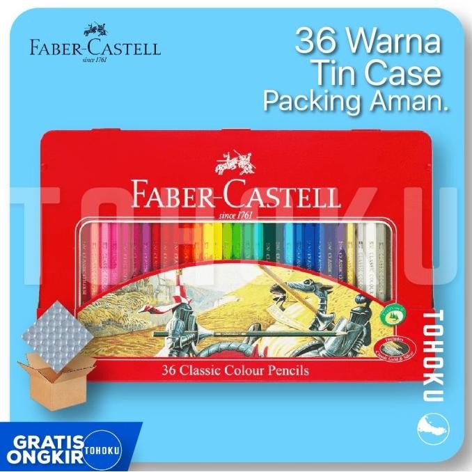 

HOT PROMO Pensil Warna Kotak Kaleng / Tin Case Faber Castell 36 Classic