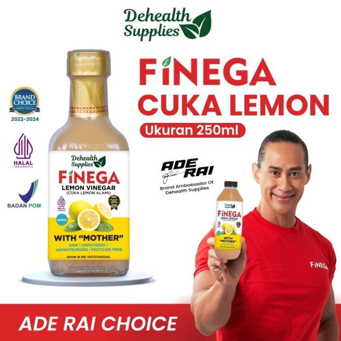 

FINEGA CUKA LEMON 250ml Kemasan Kaca