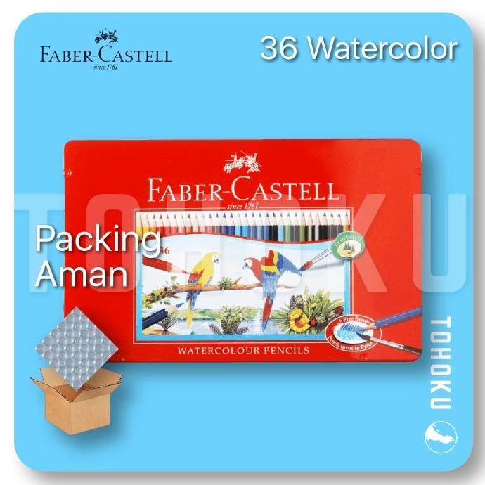 

HRG DISKON Pensil Warna Kotak Kaleng / Tin Case Faber Castell 36 Watercolour
