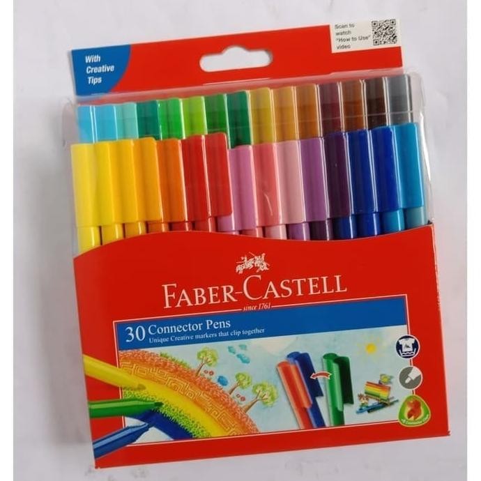 

DISKON Connector Pen Faber Castell 30 Warna