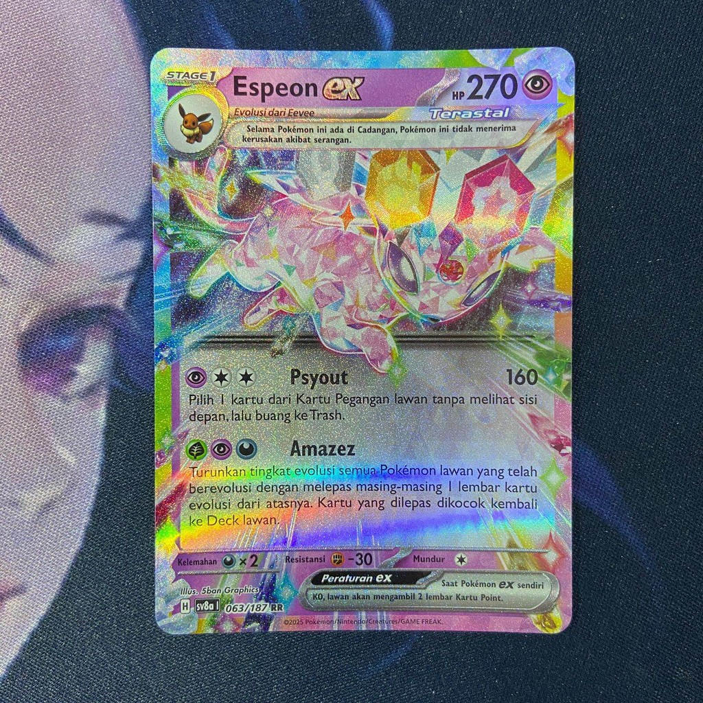 pokemon (ID) espeon ex - SV8a 063/187 - RR