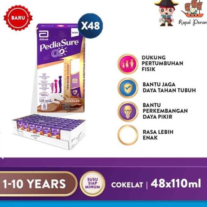 

Pediasure Go Cokelat Susu Uht 48 X 110Ml Termurah