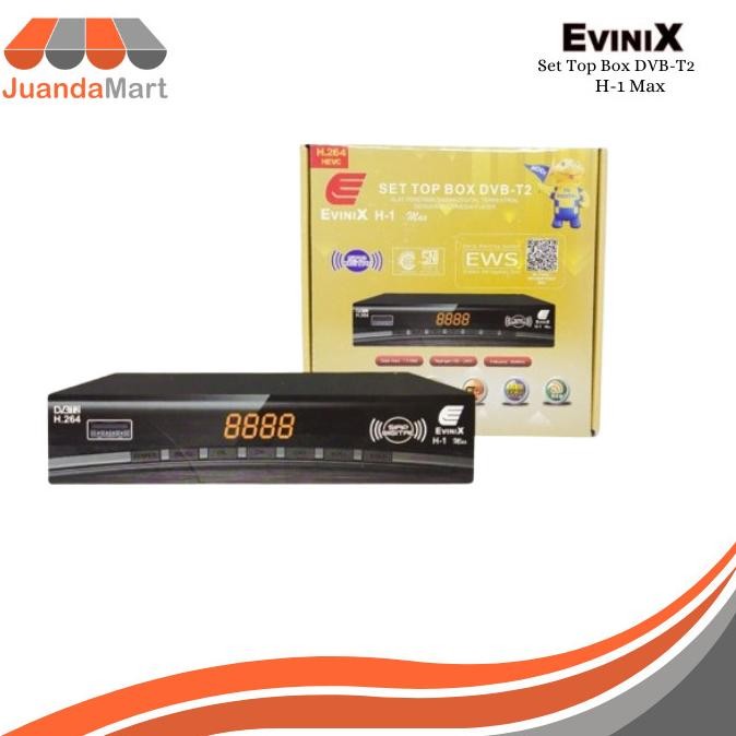 SET TOP BOX STB DVB-T2 / DVB-C STB MERK EVINIX H-1 DISKON