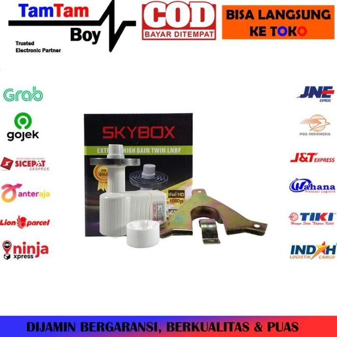 LNB KU BAND PRIME FOKUS SKYBOX SBX-02 (BLACK BOX) NOISE 0,1DB BARU