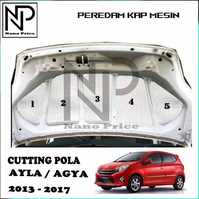 PEREDAM PANAS KAP MESIN MOBIL AYLA / AGYA 2013 - 2017 PREMIUM