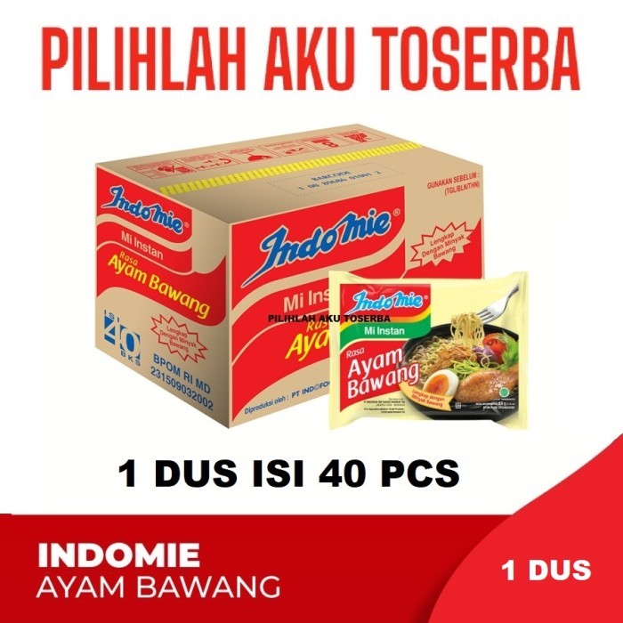

Mie Instant INDOMIE Rebus AYAM BAWANG - ( Harga 1 DUS )