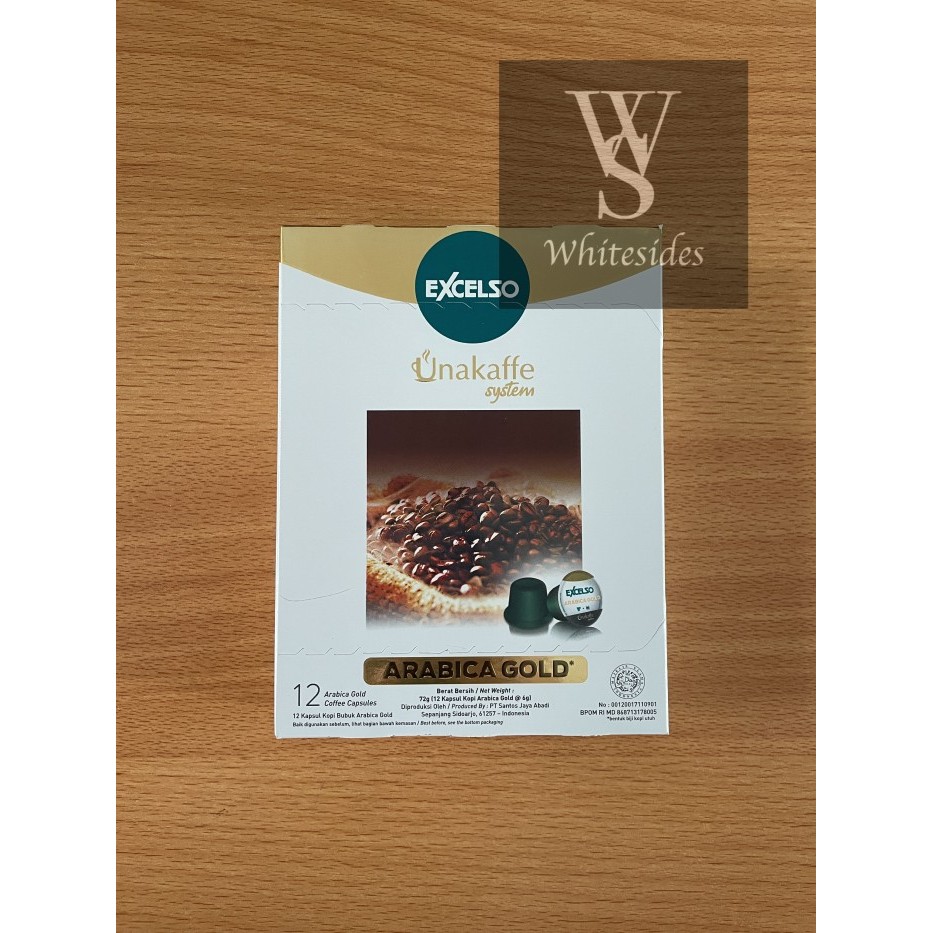 

Excelso Arabica Gold - Capsule Kapsul Box Unakaffe Coffee Kopi Instant