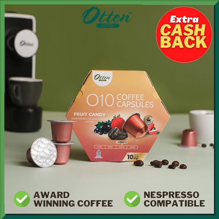 

HOT SALE! Kopi Kapsul - O10 Arabica Infused Fruit Candy Coffee Capsule Kapsul Nespresso Compatible -
