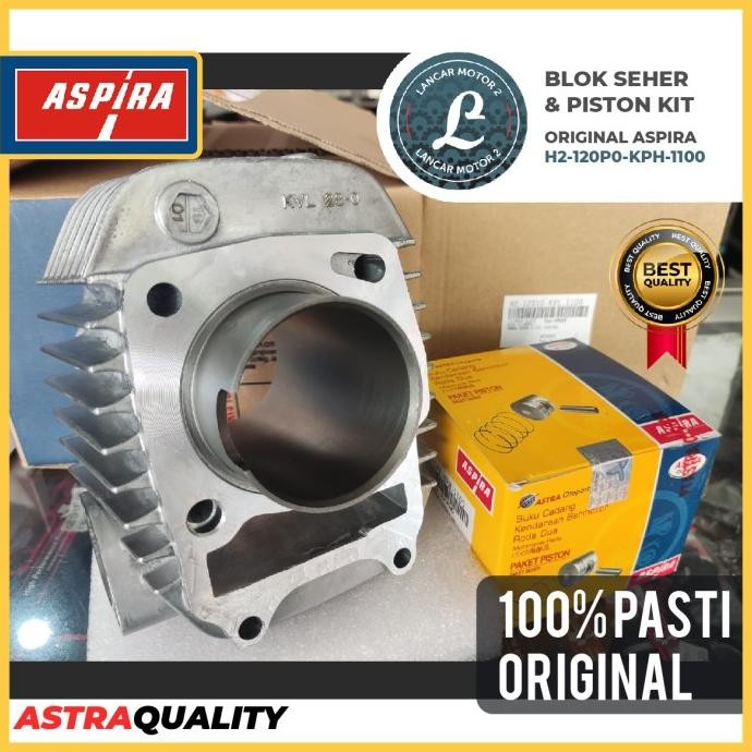 Blok Seher Piston Kit KARISMA SUPRA X 125 KVL Original ASPIRA HONDA
