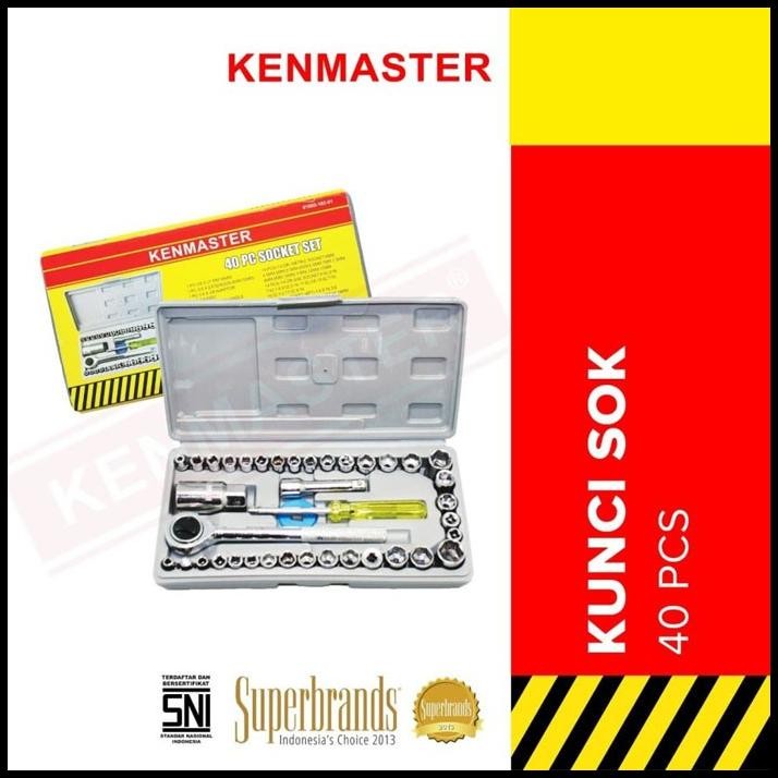 Kenmaster Kunci Sok Set 40 Pcs