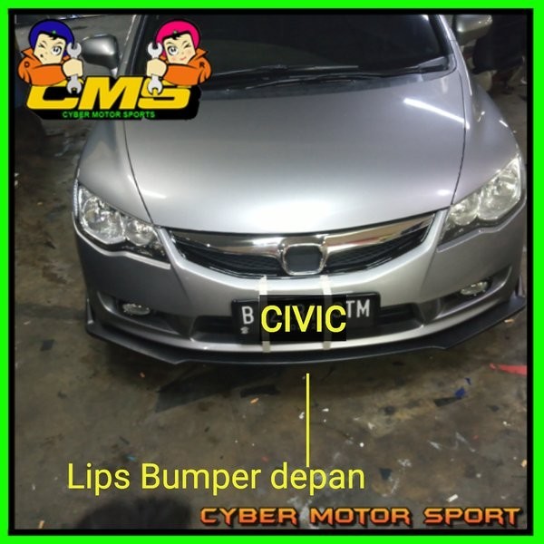 Jual Lips Bumper Depan Civic Fd. Front Lips Bumper Civic Fd. Winglet Civic