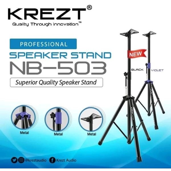Tripod Speaker - Stand Speaker Portable - Krezt Nb 503