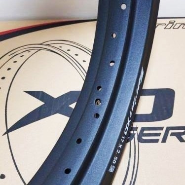 Velg Rossi Rossy Xd 250 300 350 Ring 17 36H 28H Black Original Not Tdr