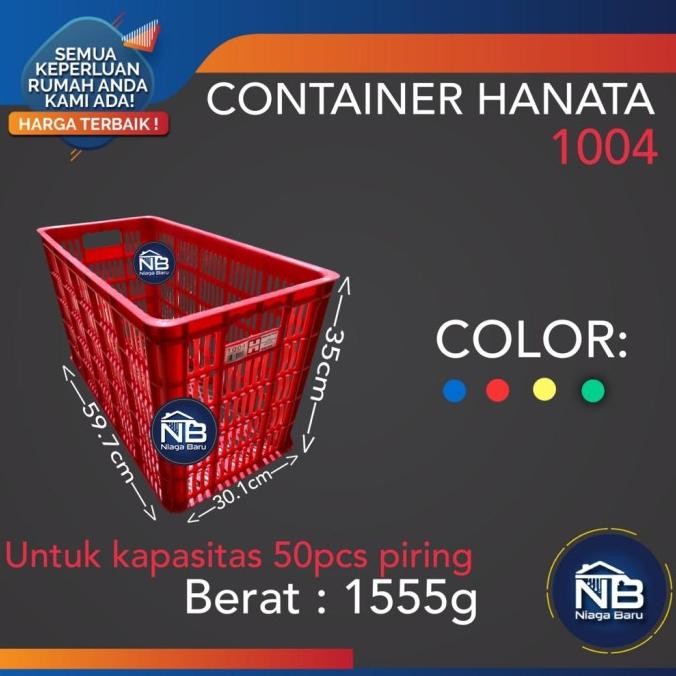 KERANJANG INDUSTRI KERANJANG PIRING HANATA 1004 BOX CONTAINER GOJEK TERMURAH