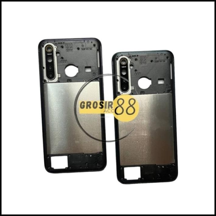 BEZEL FRAME TULANG TENGAH RANGKA TUTUP MESIN REALME 5 PRO ORIGINAL