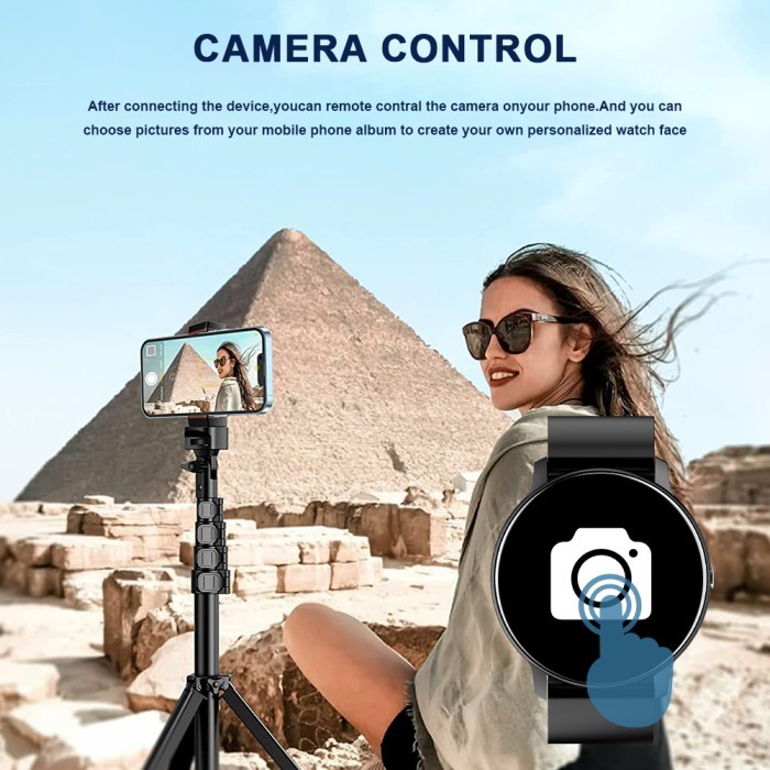 BIDEN Smart Watch Pria Full Touch Screen Phone Call Wireless Charge